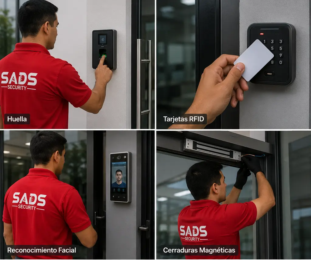 Control de acceso y alarmas de SADS SECURITY